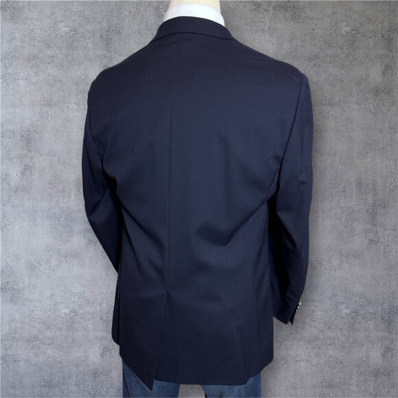 AMERICAN LIVING Men’s Navy Blazer 44R Sport Coat Two Button Jacket 100% WOOL - Picture 4 of 13